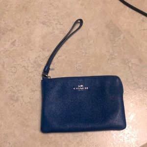 Coach leather wristlet